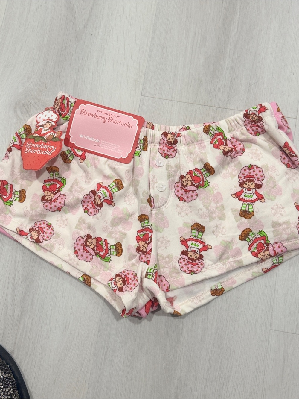 Strawberry Shortcake Pink Printed Women's Shorts